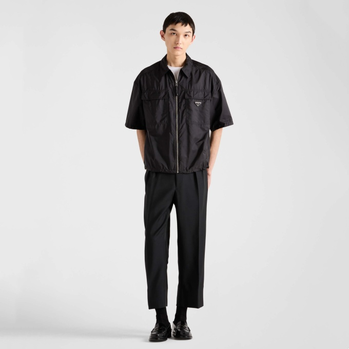 9a+ quality prada re-nylon utility short-sleeve shirt
